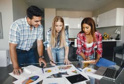 Local SEO visualization showing map interface across devices